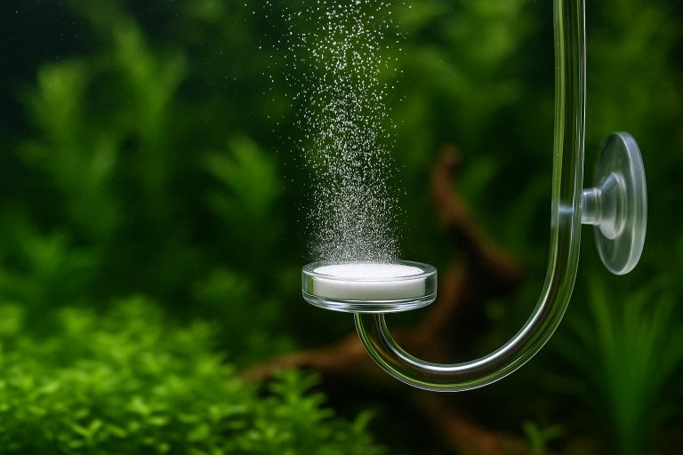 Impianto di CO₂ elegante installato in un acquario piantumato