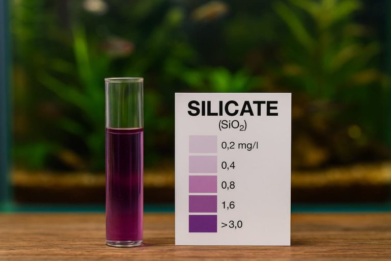 Test a reagente per silicati in acquario