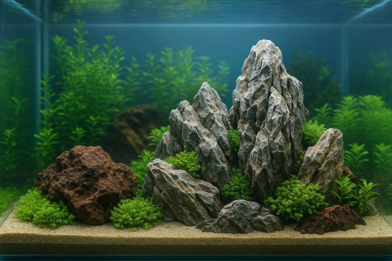 Rocce inerti per hardscape acquario dolce senza alterare pH e KH